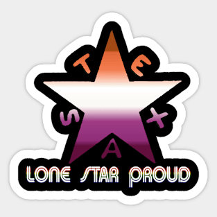 Texas Pride-Lesbian Sticker